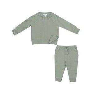 Angel Dear Raglan Sweatshirt and Jogger Set Sage Green Size 6 NWT
